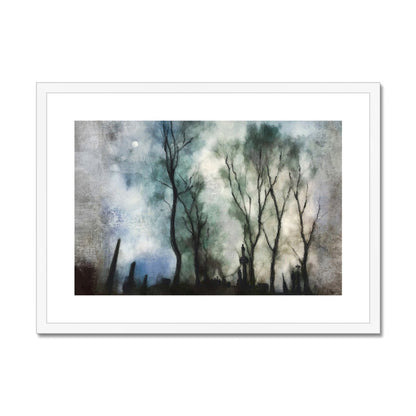 Glasgow Necropolis Moonlight Painting | Framed &amp; Mounted Prints From Scotland