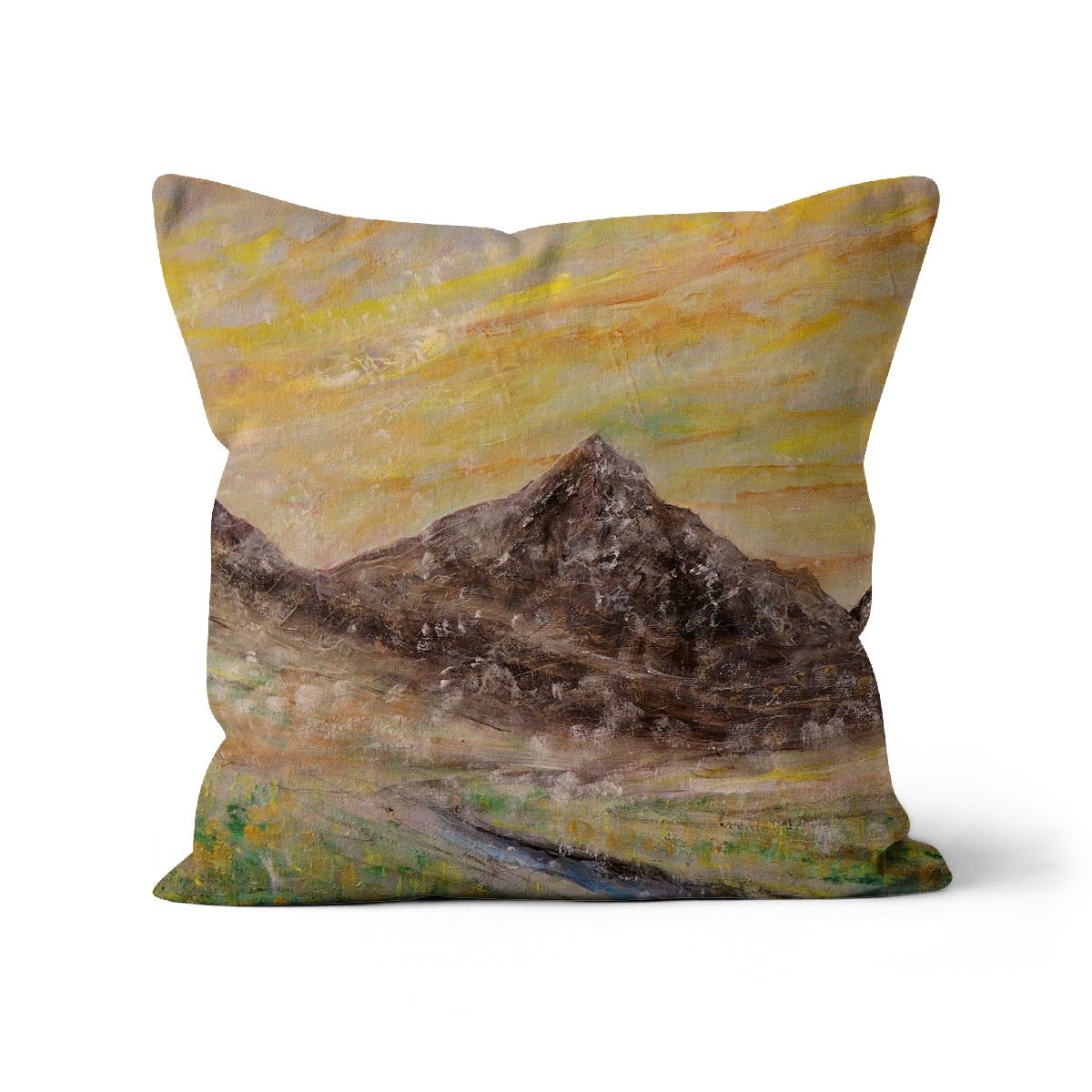 Glen Rosa Mist Arran Art Gifts Cushion | Arran Art Gallery | Paintings, Prints, Homeware and Art Gifts From Scotland By Scottish Artist Kevin Hunter