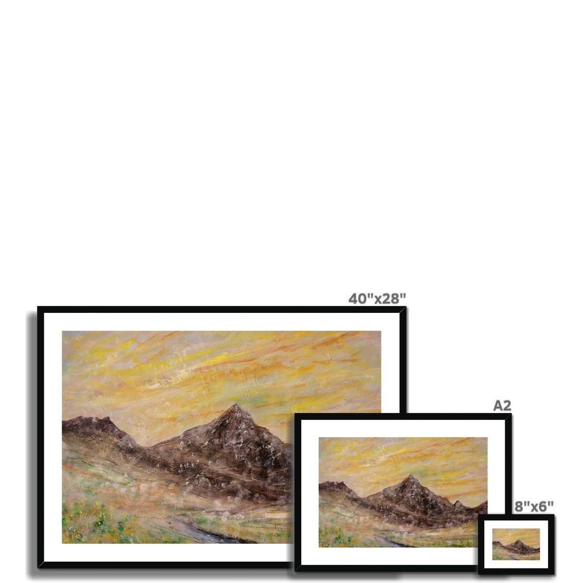 Glen Rosa Mist Painting | Framed & Mounted Prints From Scotland