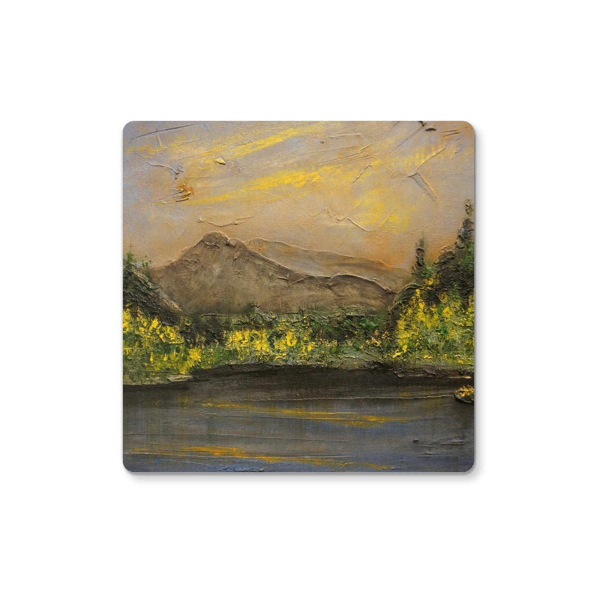 Glencoe Lochan Dusk Art Gifts Coaster