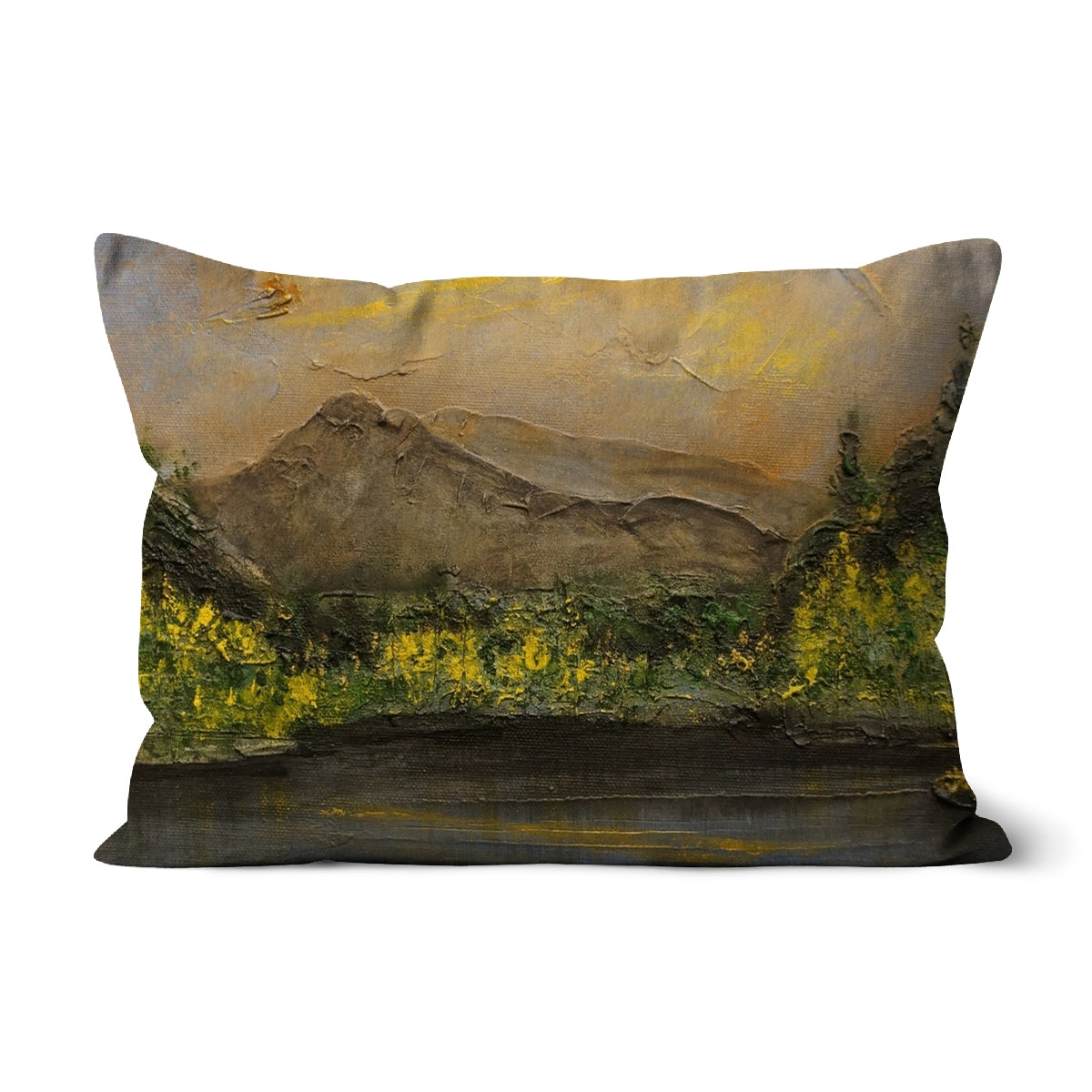 Glencoe Lochan Dusk Art Gifts Cushion | Glencoe Art Gallery | Paintings, Prints, Homeware and Art Gifts From Scotland By Scottish Artist Kevin Hunter