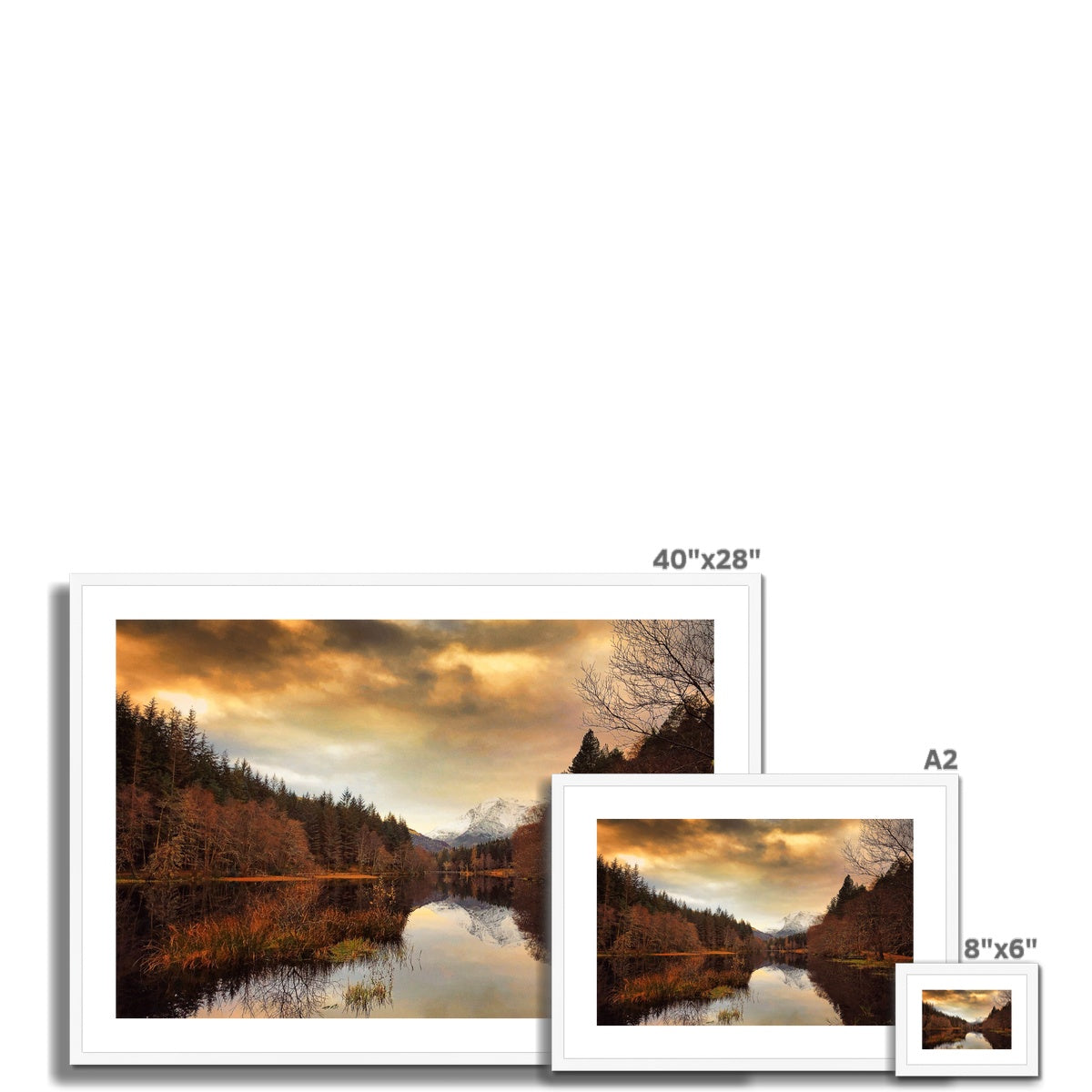 Glencoe Lochan Dusk Scottish Landscape Photography | Framed & Mounted Prints From Scotland