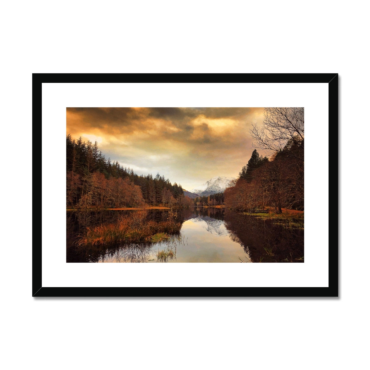 Glencoe Lochan Dusk Scottish Landscape Photography | Framed & Mounted Prints From Scotland