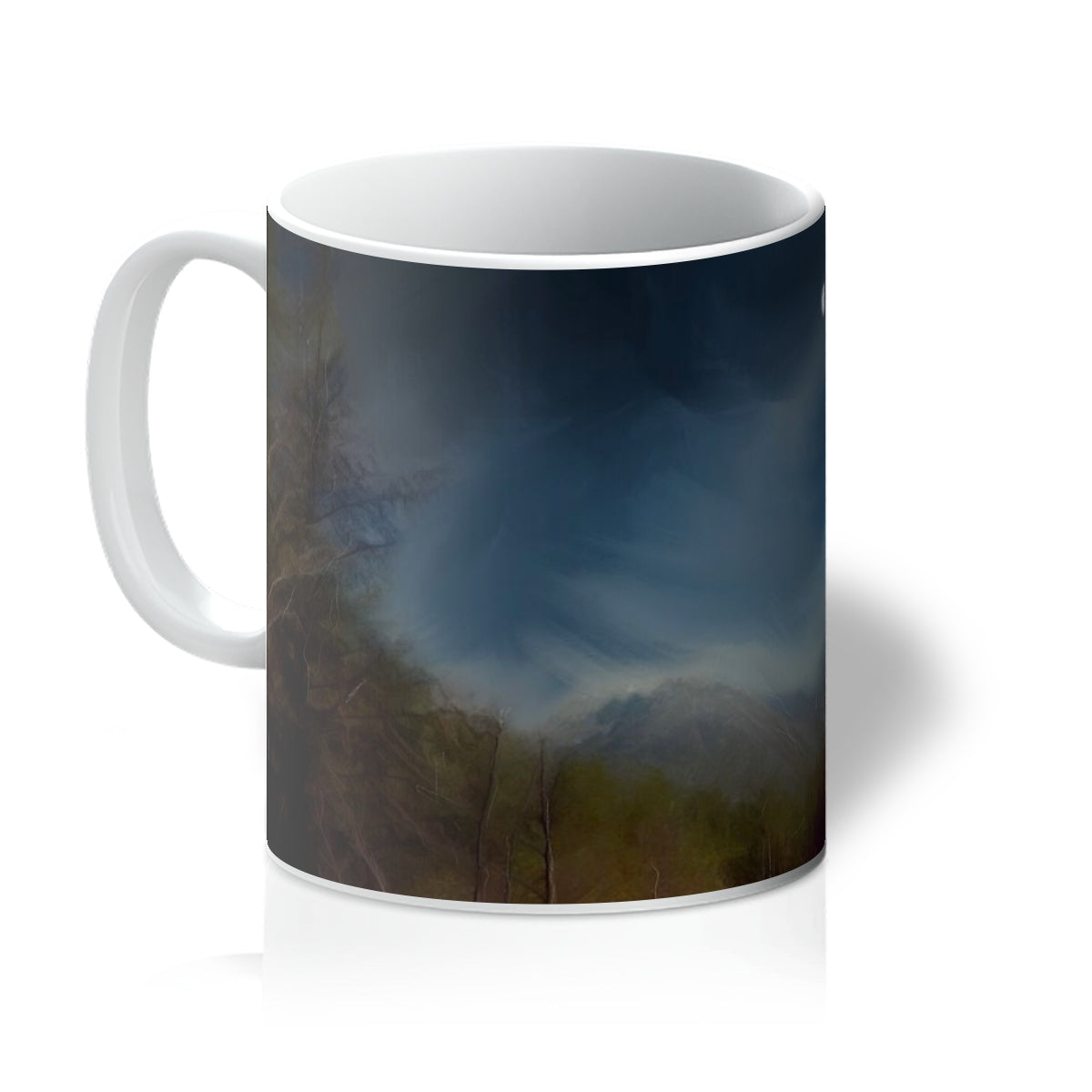 Glencoe Lochan Moonlight Art Gifts Mug | Glencoe Art Gallery | Paintings, Prints, Homeware and Art Gifts From Scotland By Scottish Artist Kevin Hunter