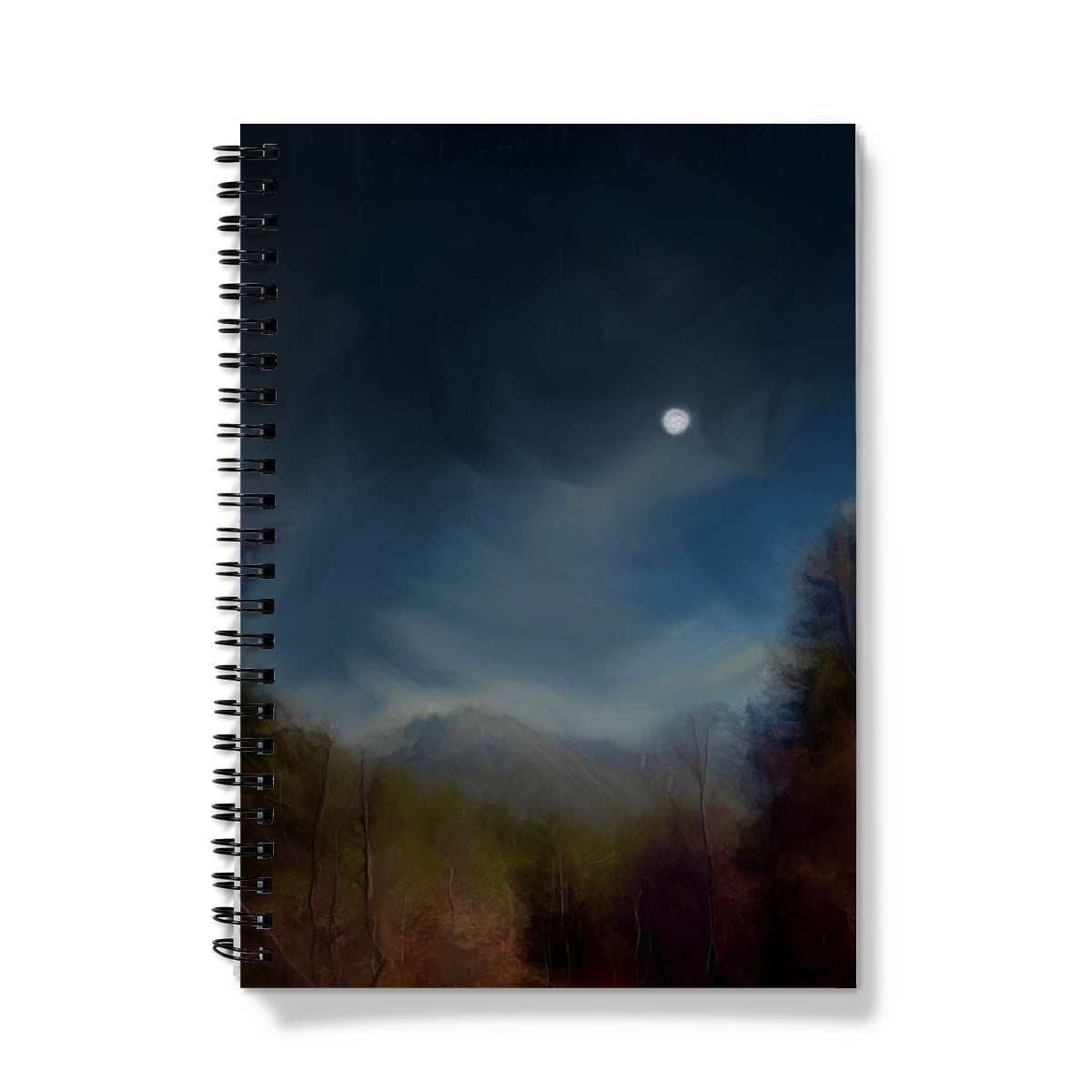 Glencoe Lochan Moonlight Art Gifts Notebook