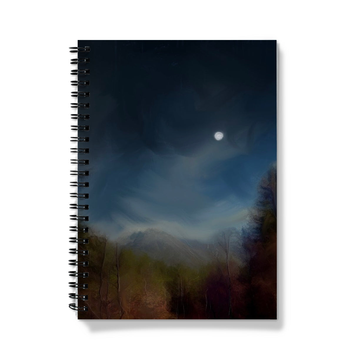 Glencoe Lochan Moonlight Art Gifts Notebook