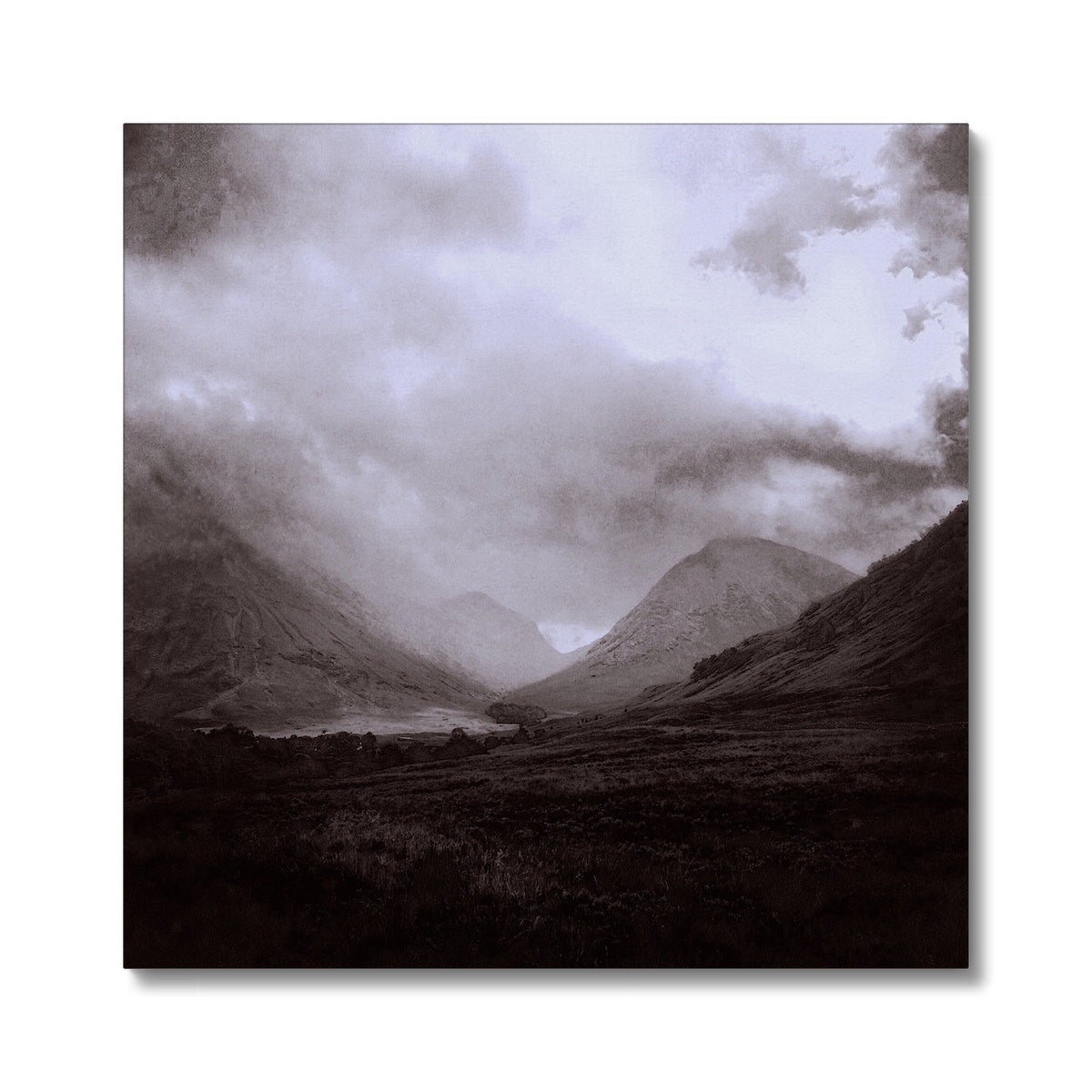 Glencoe Mist Painting | Canvas From Scotland