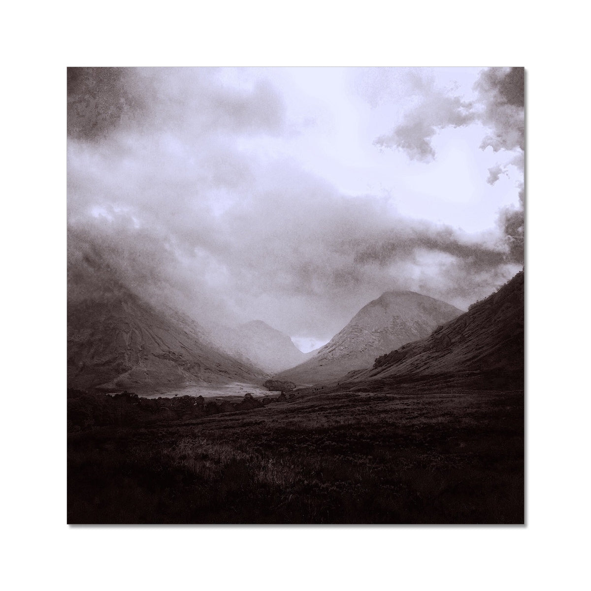 Glencoe Mist Scotland Signed Art Print