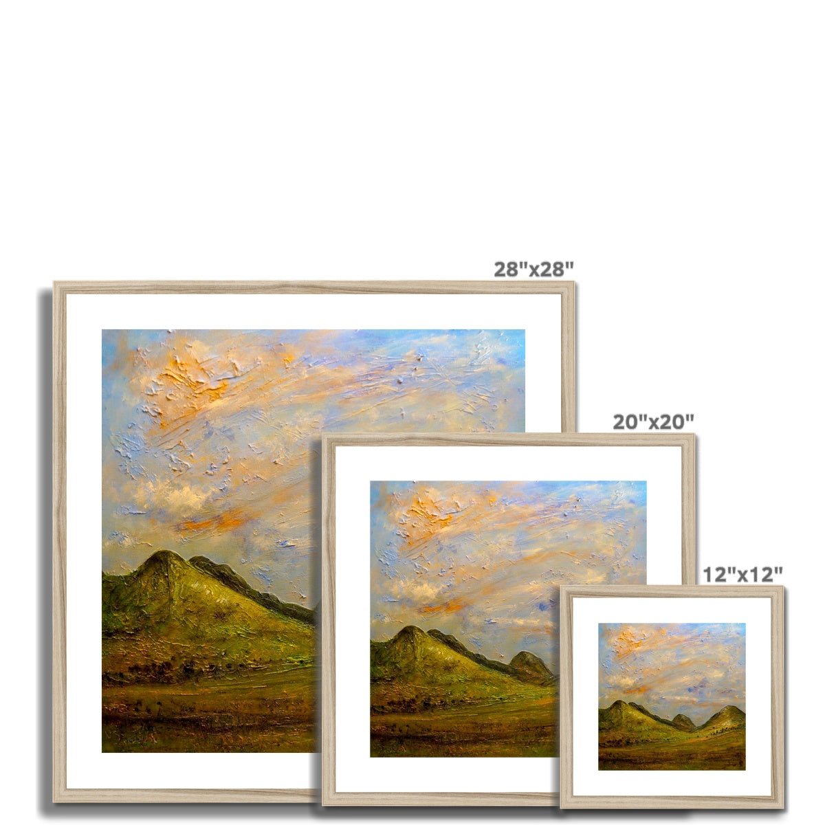 Glencoe Summer Painting | Framed &amp; Mounted Prints From Scotland