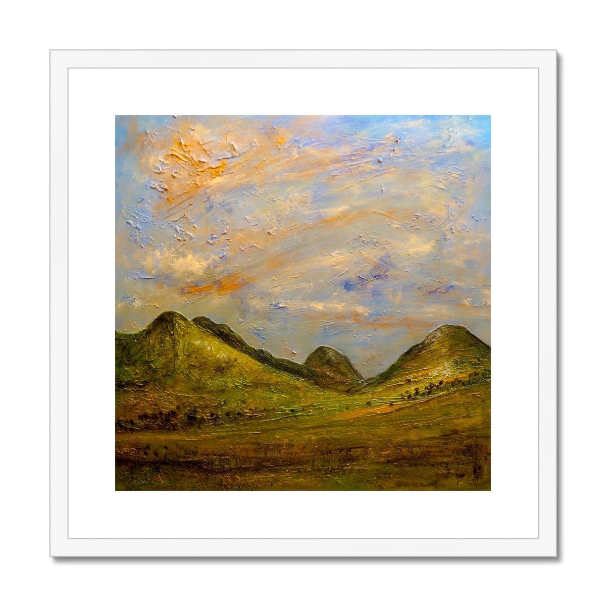 Glencoe Summer Painting | Framed & Mounted Prints From Scotland