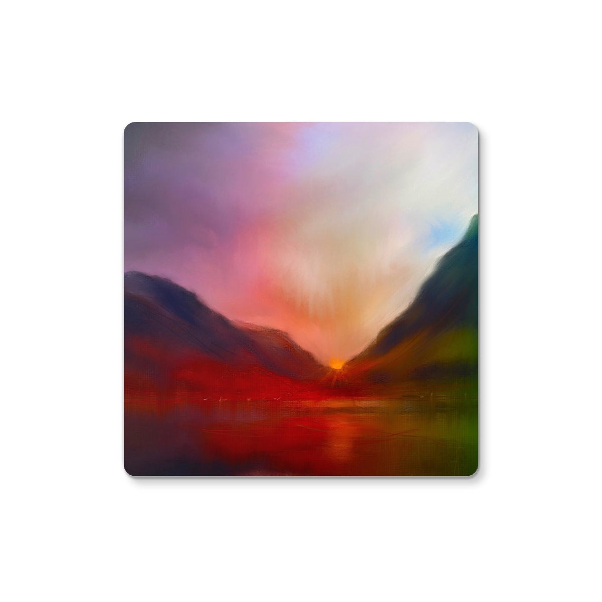 Glencoe Sunset Art Gifts Coaster