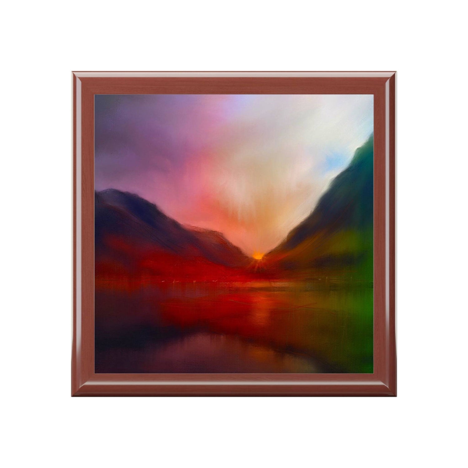 Glencoe Sunset | Art Jewellery Box | Scotland