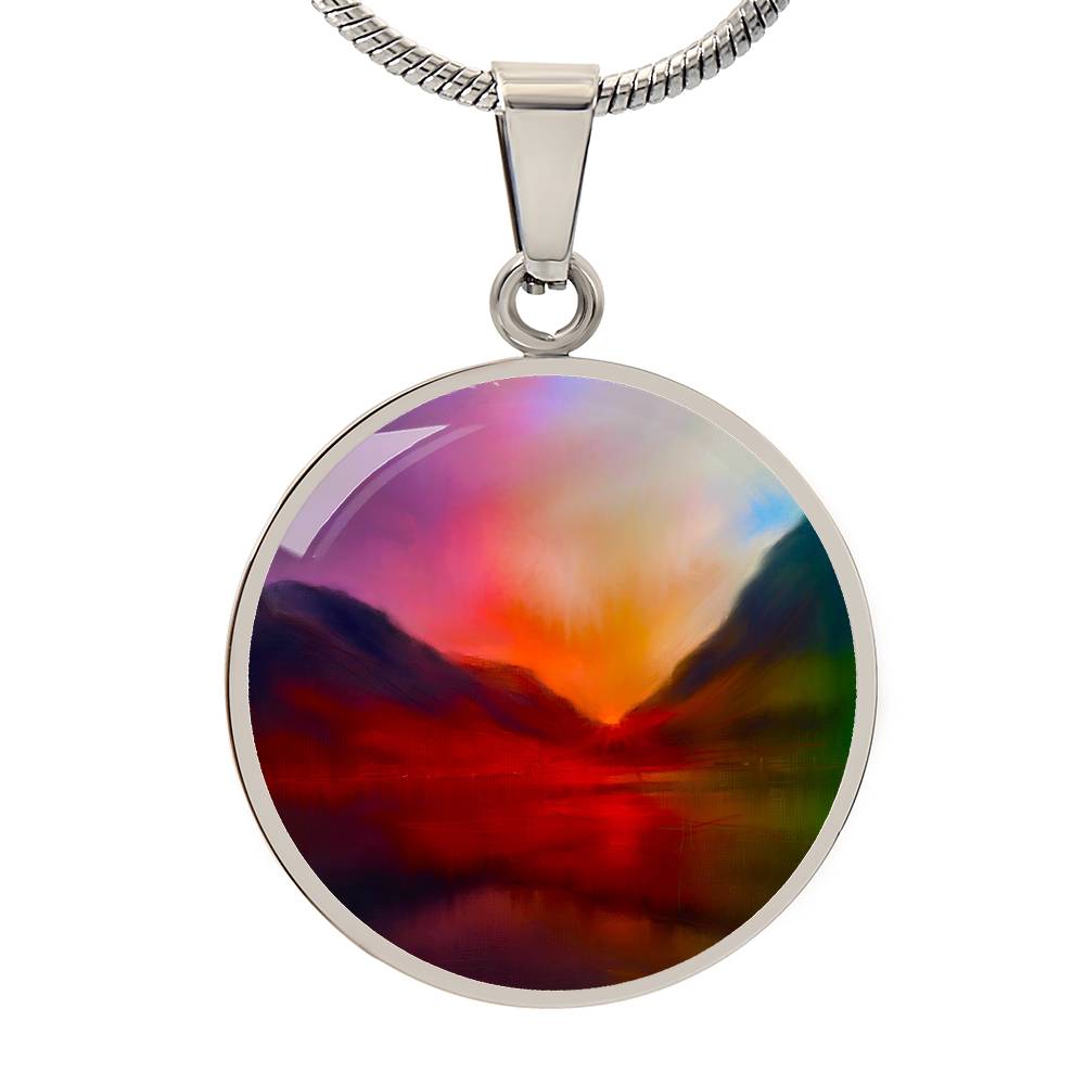 Glencoe Sunset | Scottish Art Jewellery | Luxury Necklace