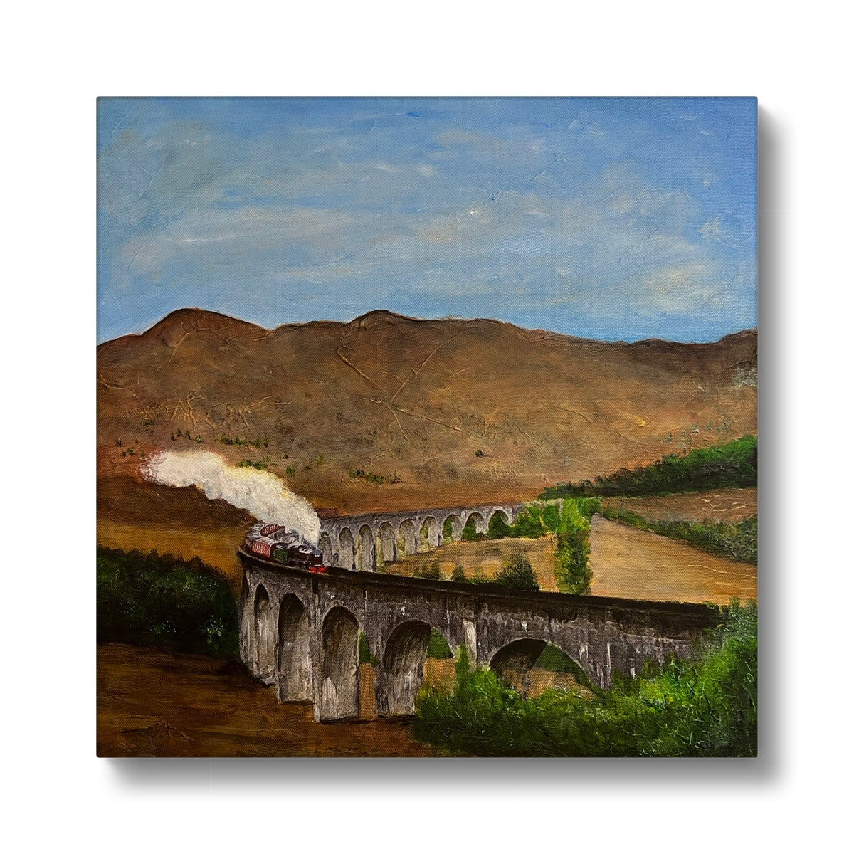 Glenfinnan Viaduct Art Eco Canvas from my Scottish Highlands & Lowlands Art Gallery Art Gallery Collection