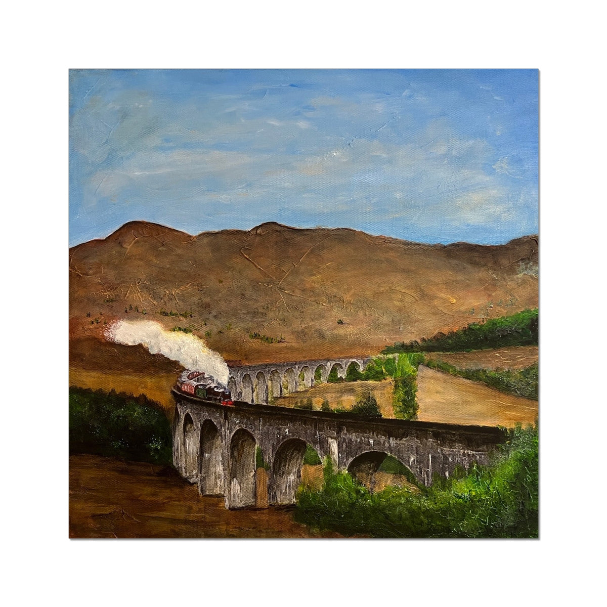 Glenfinnan Viaduct Prints | Scottish Highlands & Lowlands Art Gallery | Paintings, Prints, Homeware and Art Gifts From Scotland By Scottish Artist Kevin Hunter