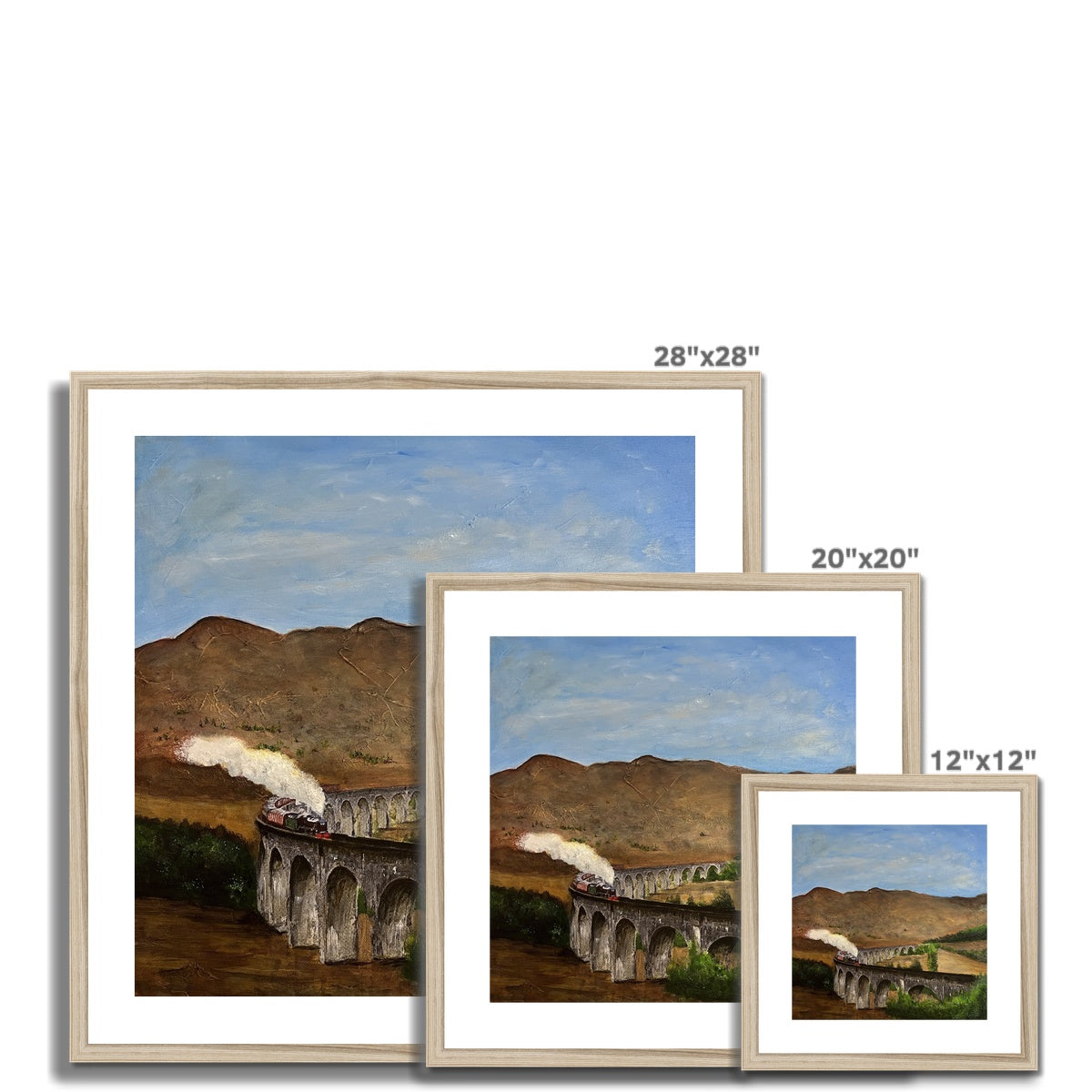 Glenfinnan Viaduct Painting | Framed & Mounted Prints From Scotland