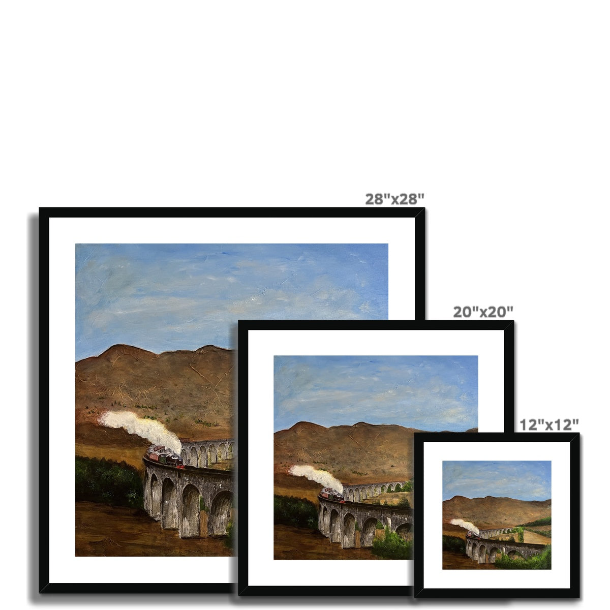 Glenfinnan Viaduct Painting | Framed & Mounted Prints From Scotland