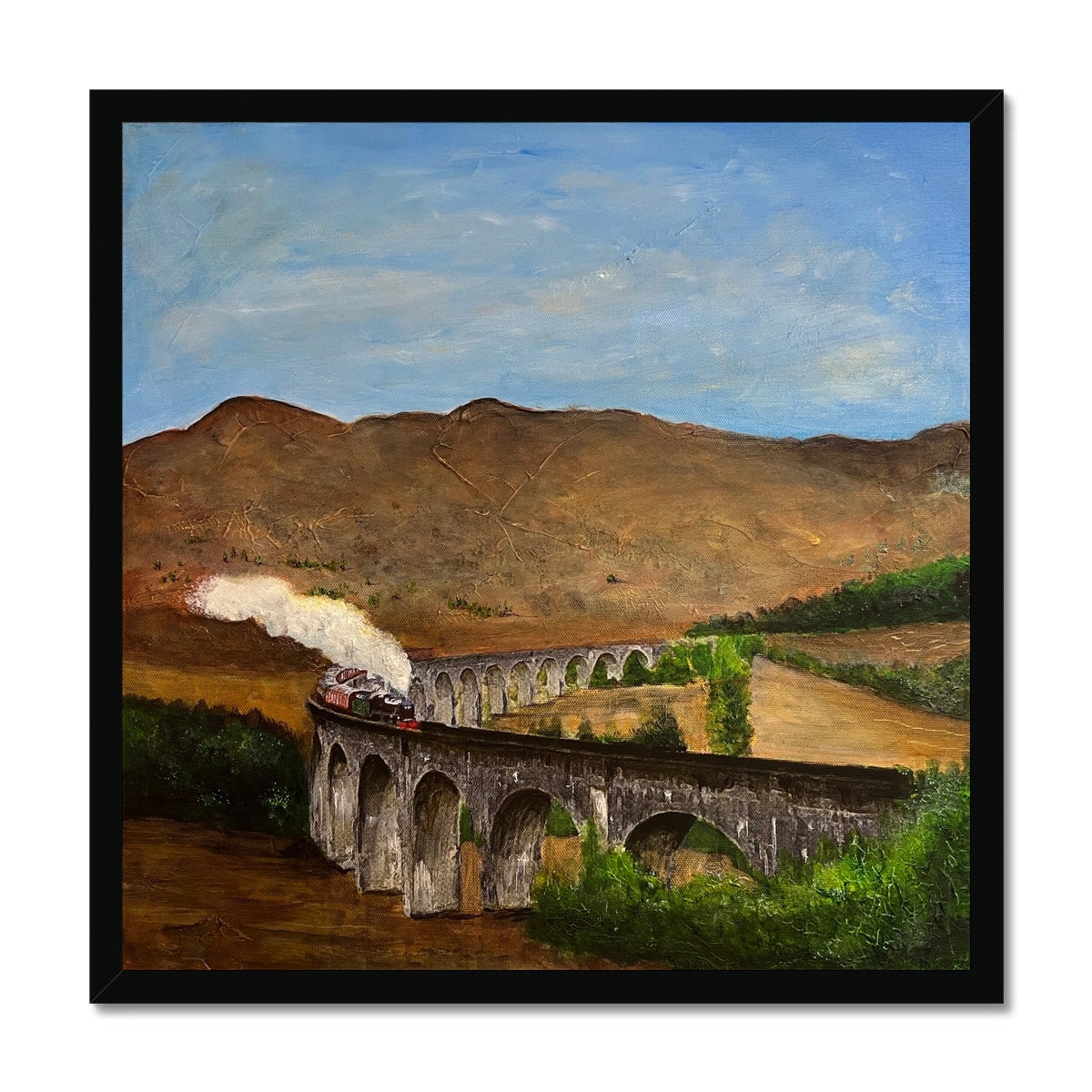 Glenfinnan Viaduct Painting | Framed Prints From Scotland