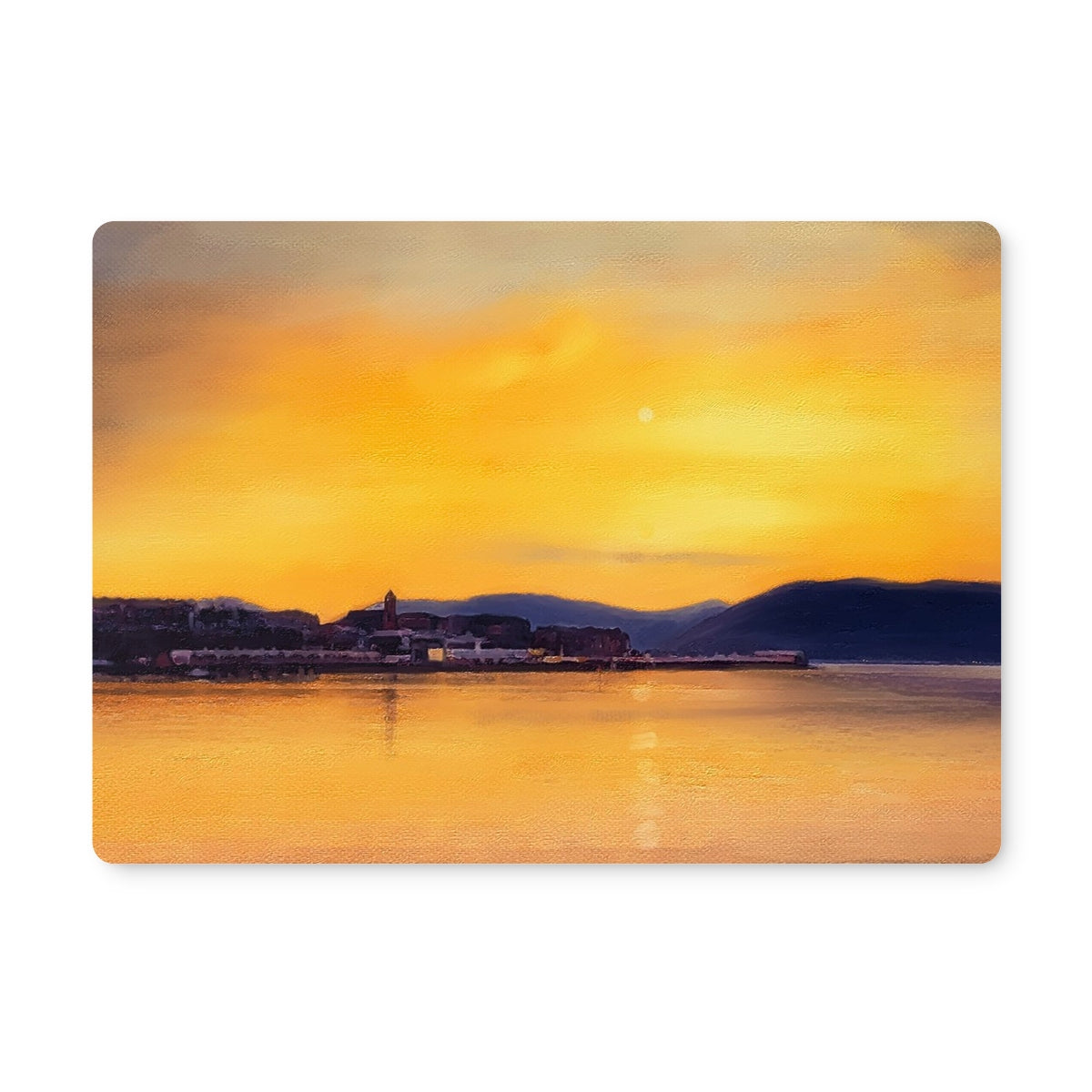 Gourock From Cardwell Bay | Scottish Art Gifts | Placemat