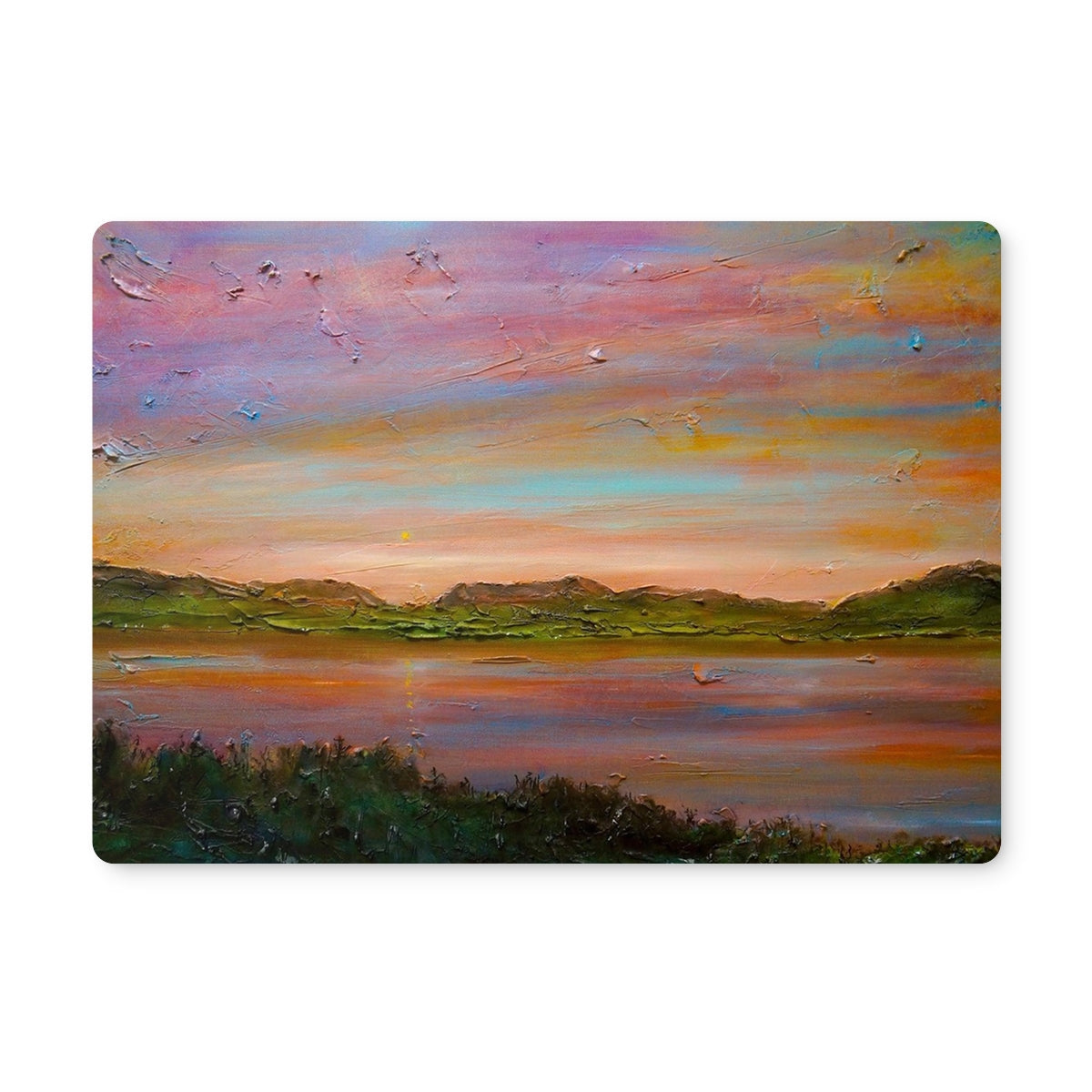 Gourock Golf Club Sunset Art Gifts Placemat