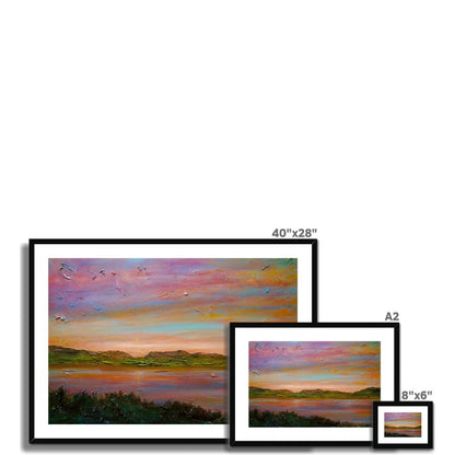 Gourock Golf Club Sunset Painting | Framed &amp; Mounted Prints From Scotland