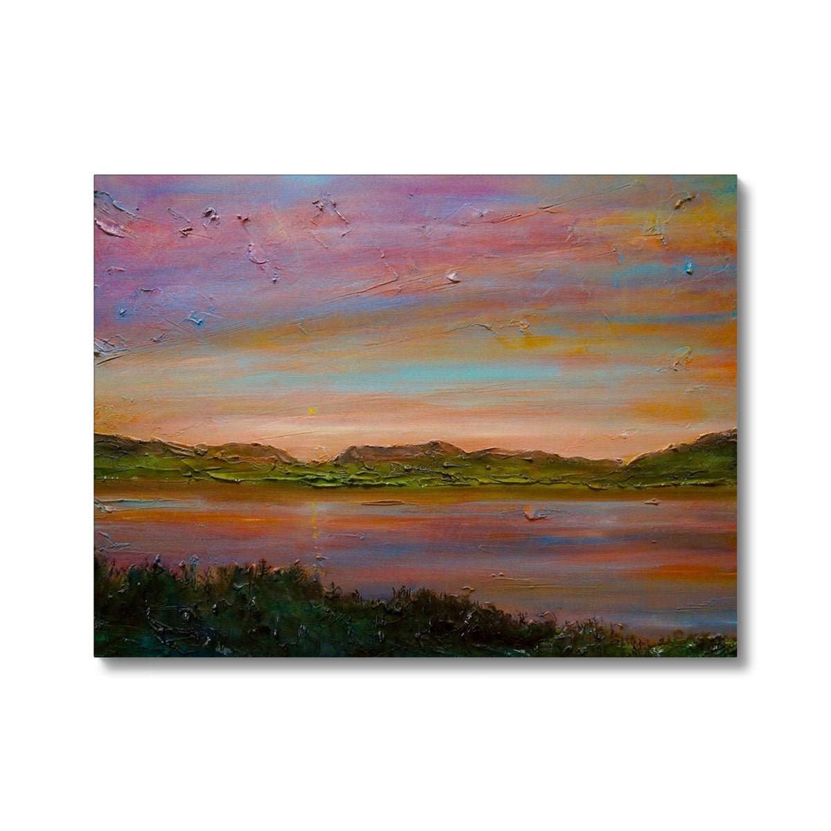 Gourock Golf Club Sunset Painting | Canvas From Scotland