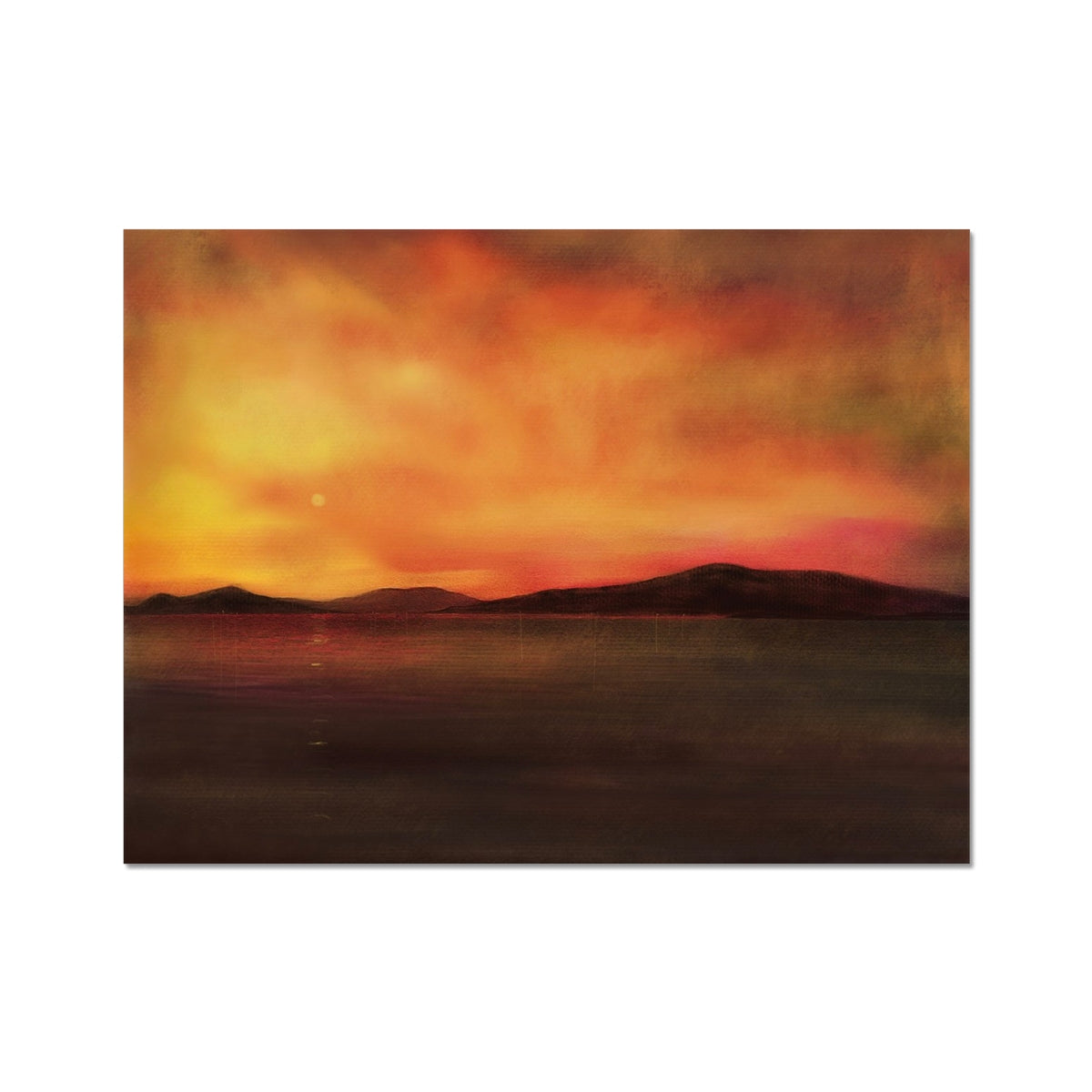 Harris Sunset Scotland Signed Art Print