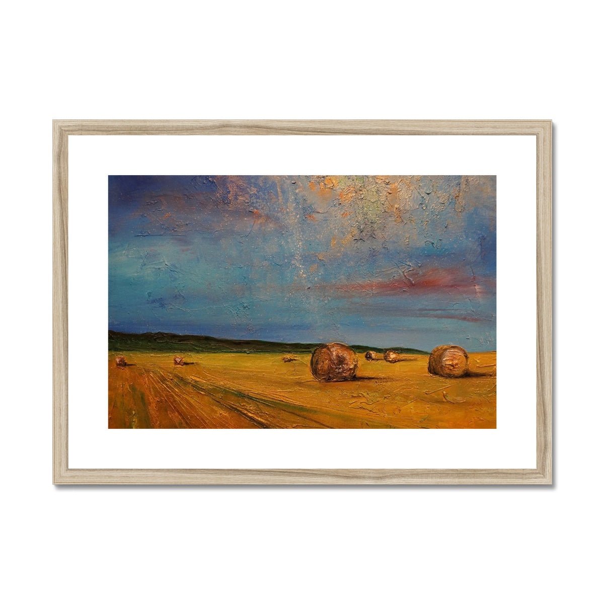 Hay Bales Painting | Framed &amp; Mounted Prints From Scotland