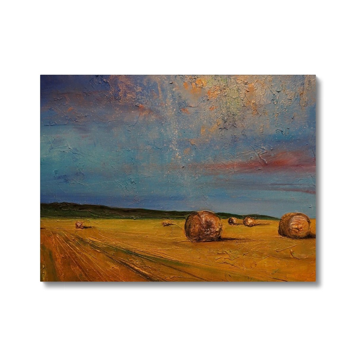 Hay Bales Painting | Canvas From Scotland