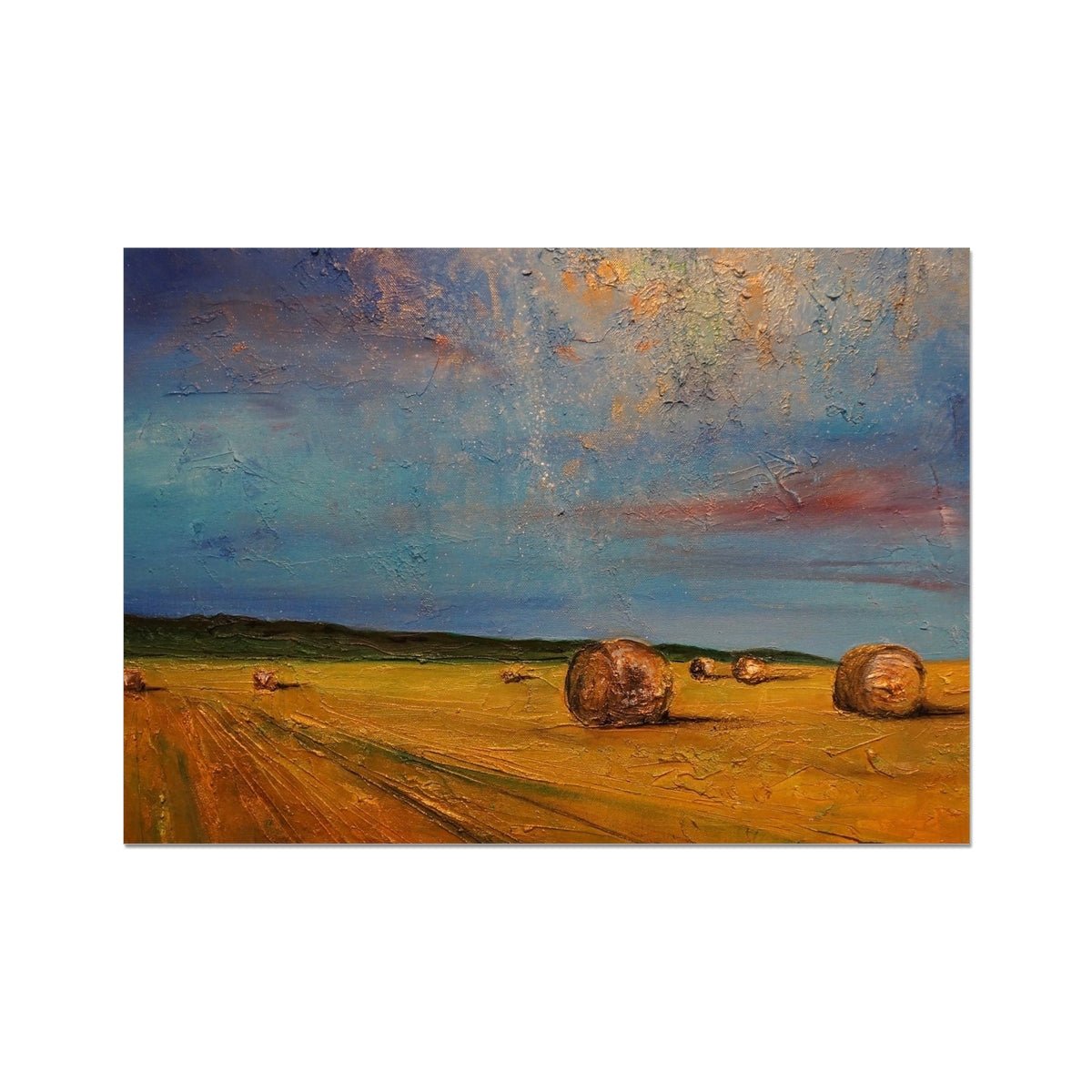 Hay Bales Painting | Fine Art Prints From Scotland