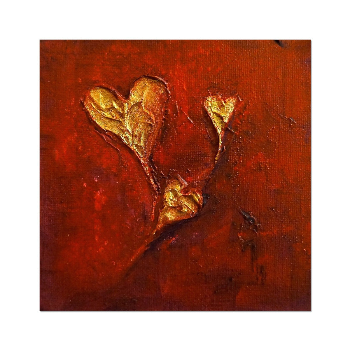 Hearts Abstract Painting | Artist Proof Collector Prints From Scotland