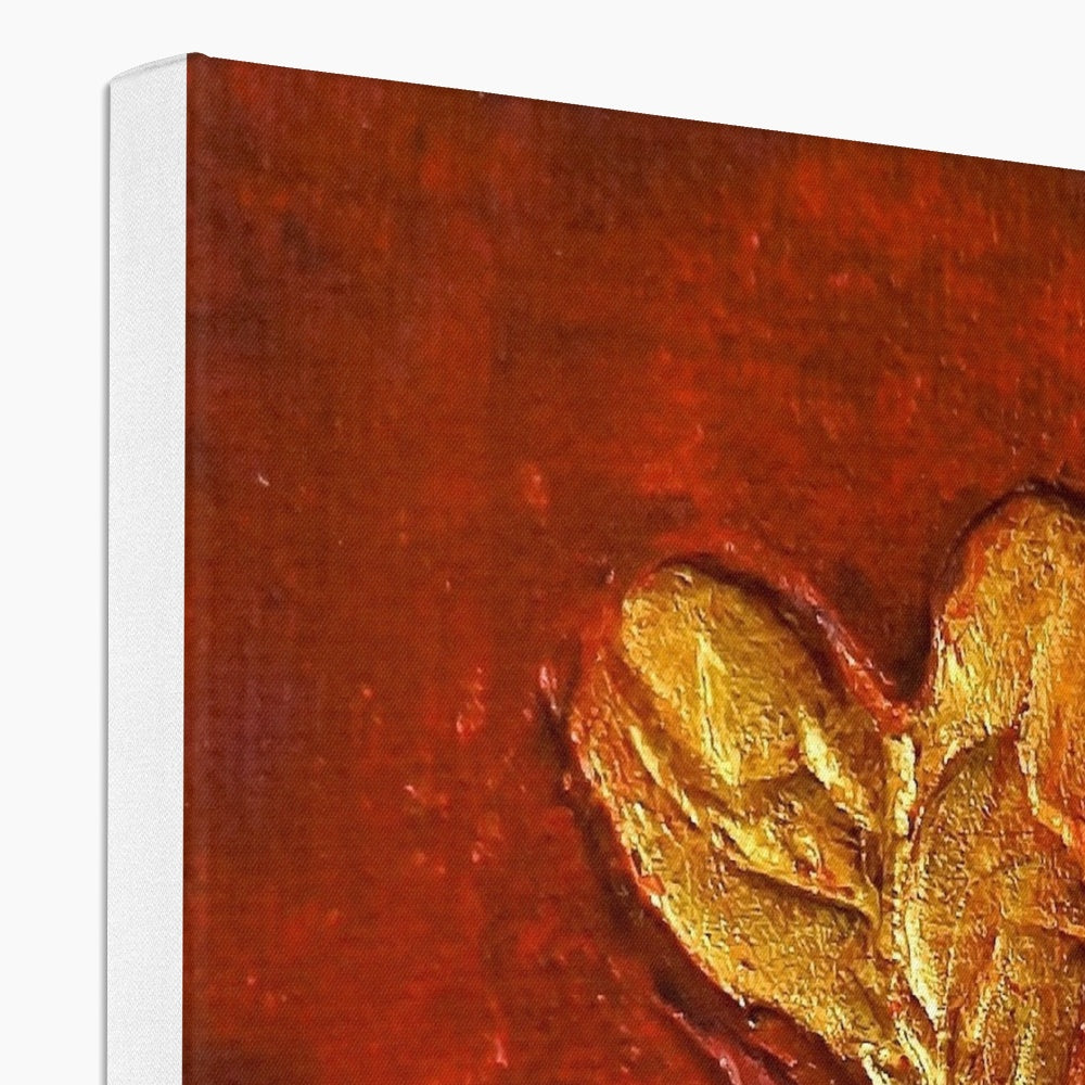 Hearts Abstract Painting | Canvas Prints From Scotland