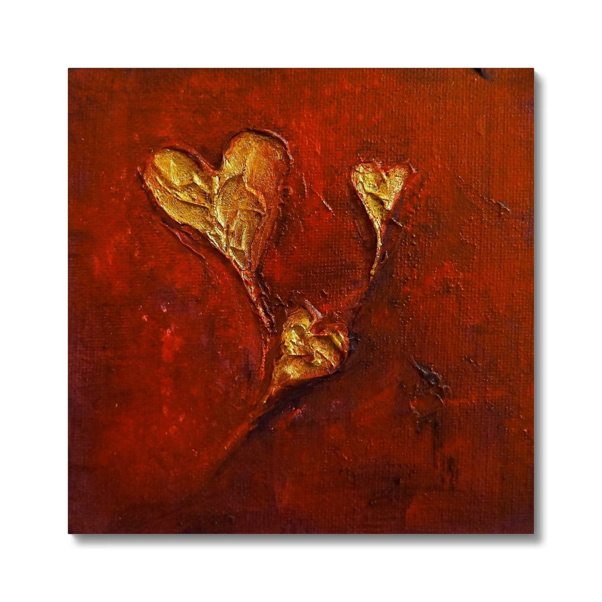 Hearts Abstract Painting | Canvas Prints From Scotland