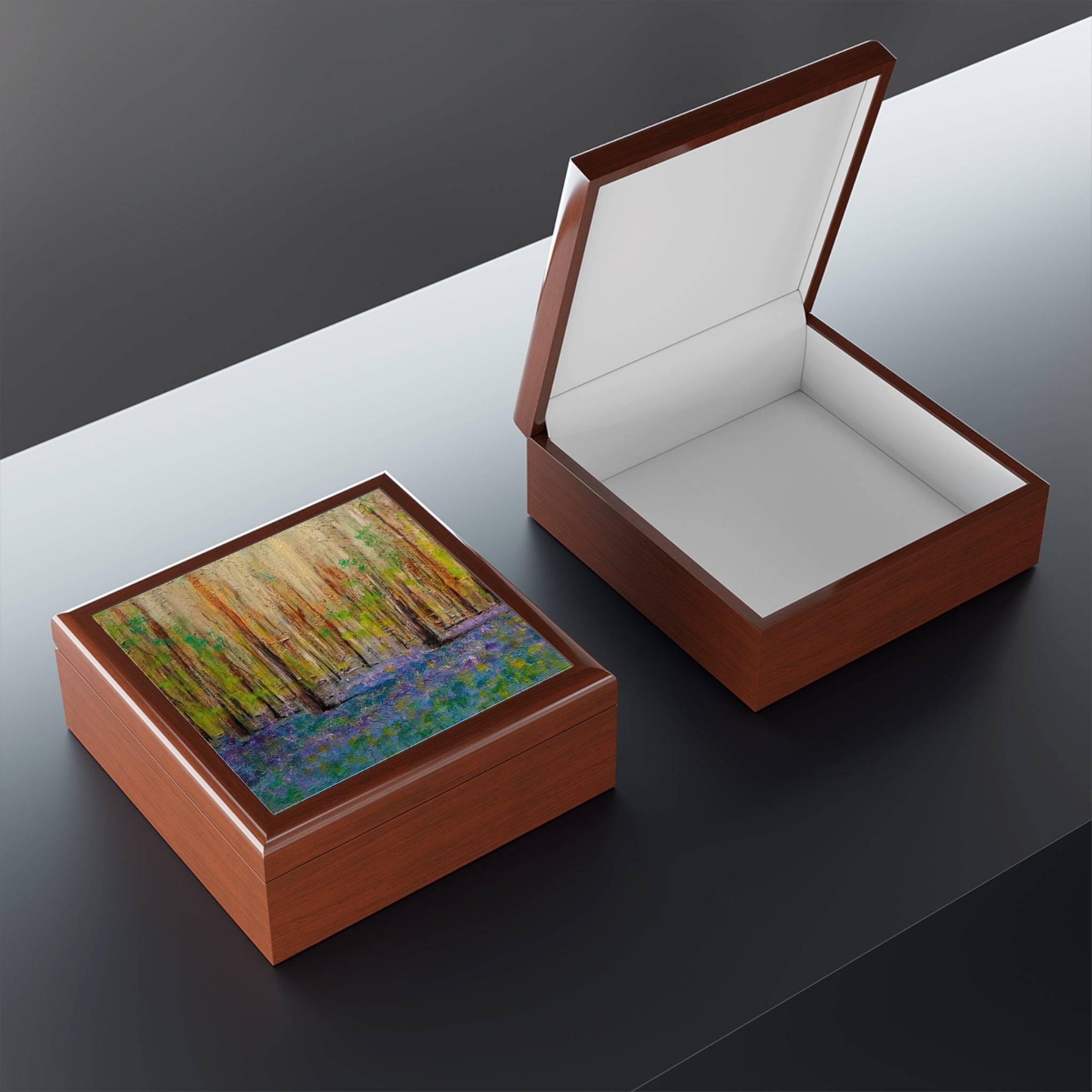 Highland Bluebells | Art Jewelry Box | Scotland