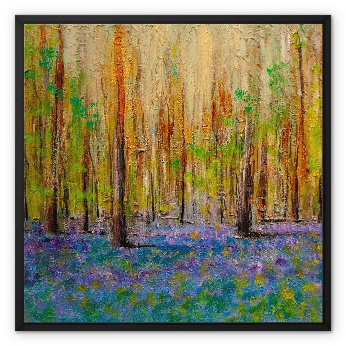 Highland Bluebells Painting | Framed Canvas From Scotland