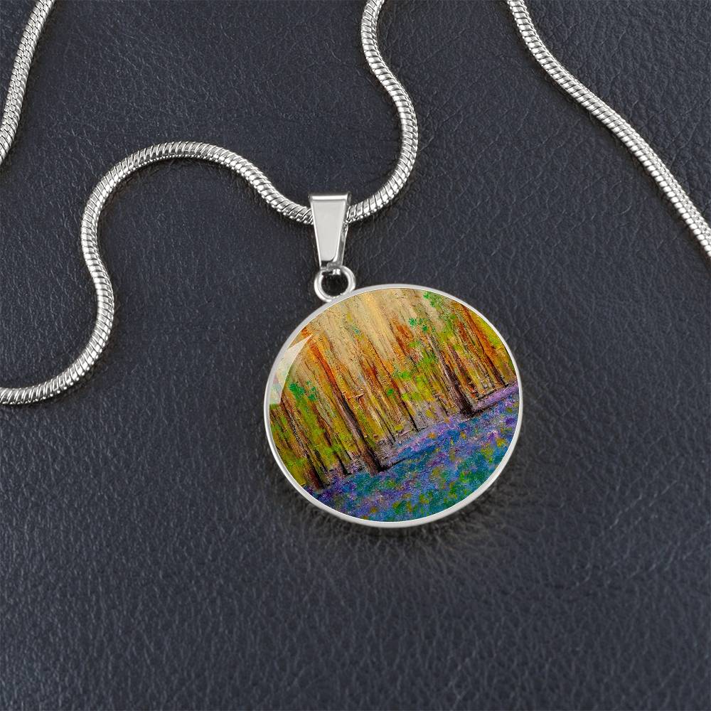 Highland Bluebells | Scottish Art Jewellery | Luxury Necklace