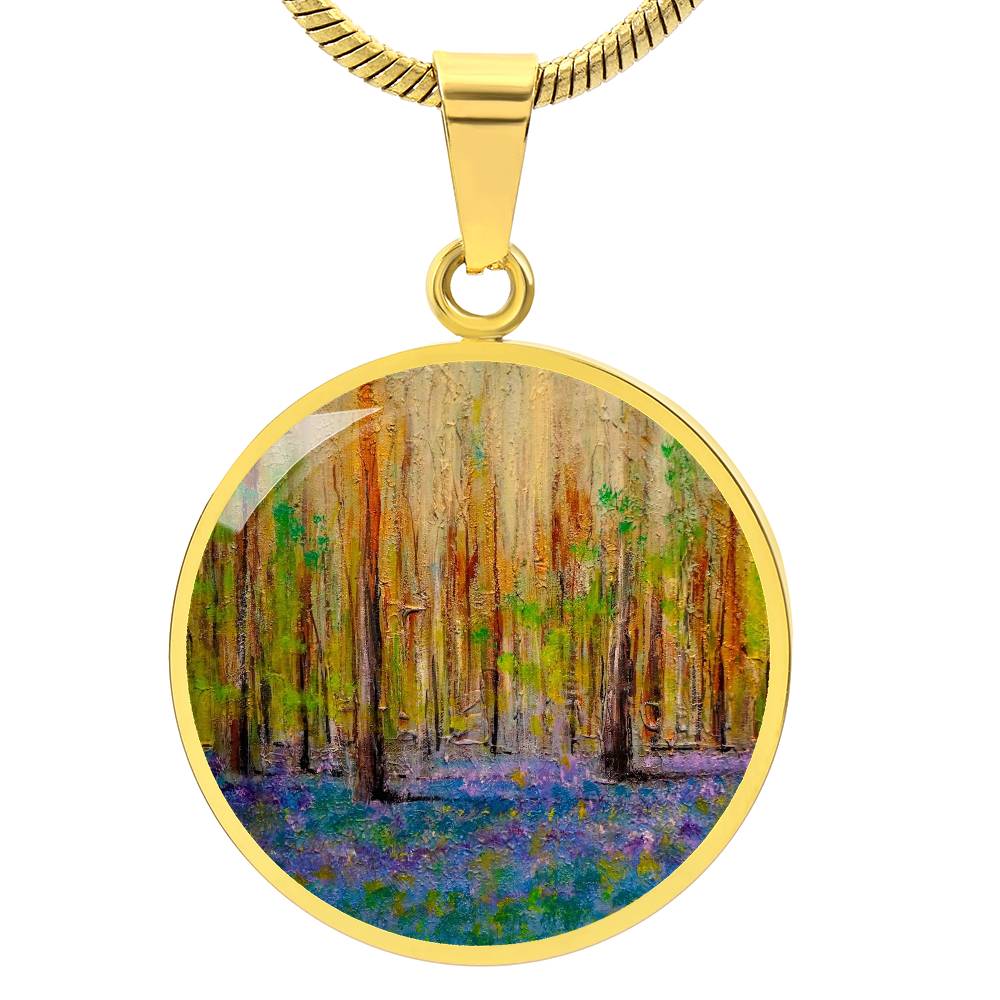 Highland Bluebells | Scottish Art Jewellery | Luxury Necklace