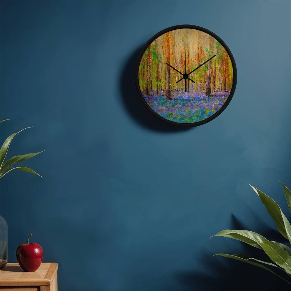 Highland Bluebells | Wall Art Clock | Scotland