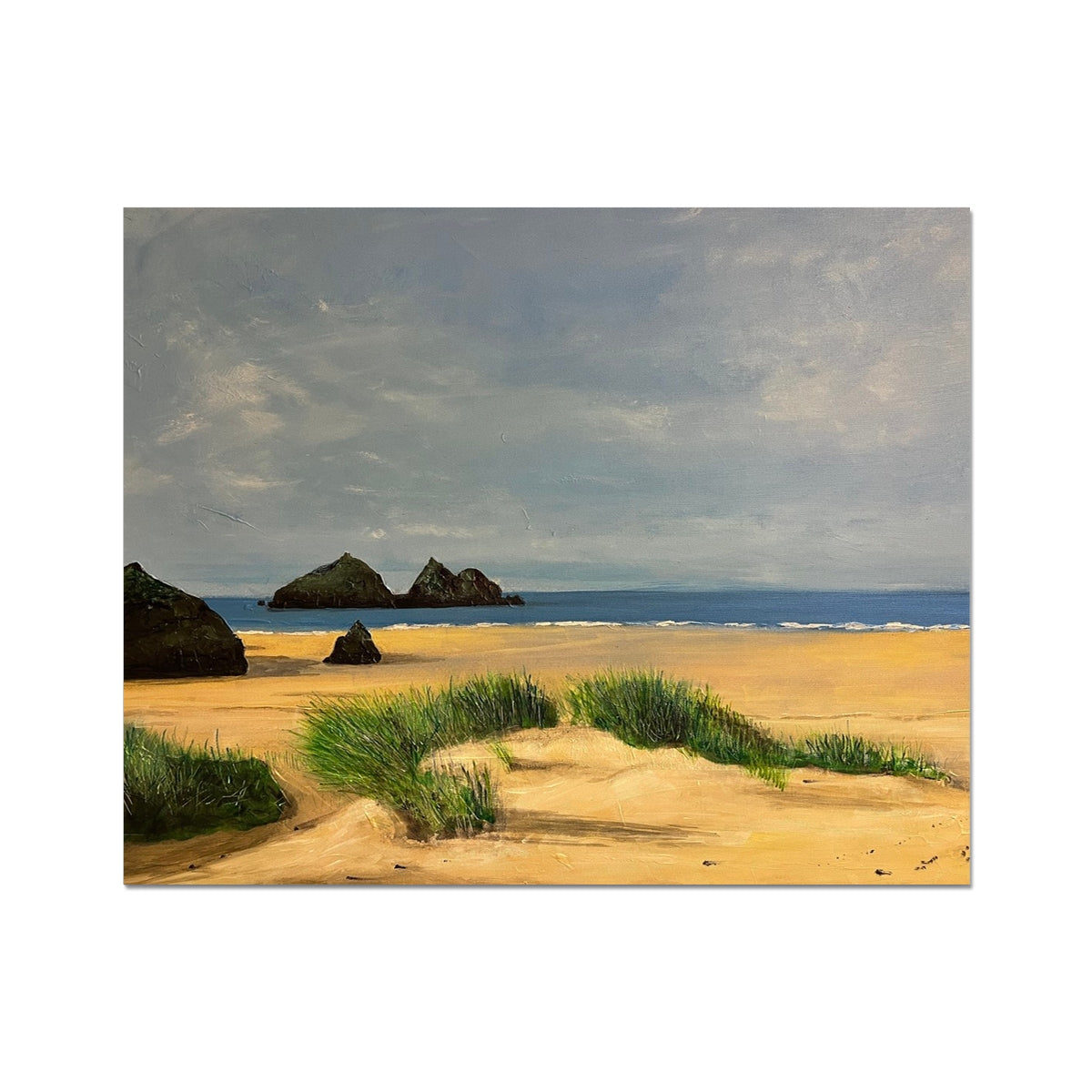 Holywell Bay Cornwall Painting | Artist Proof Collector Prints From Scotland