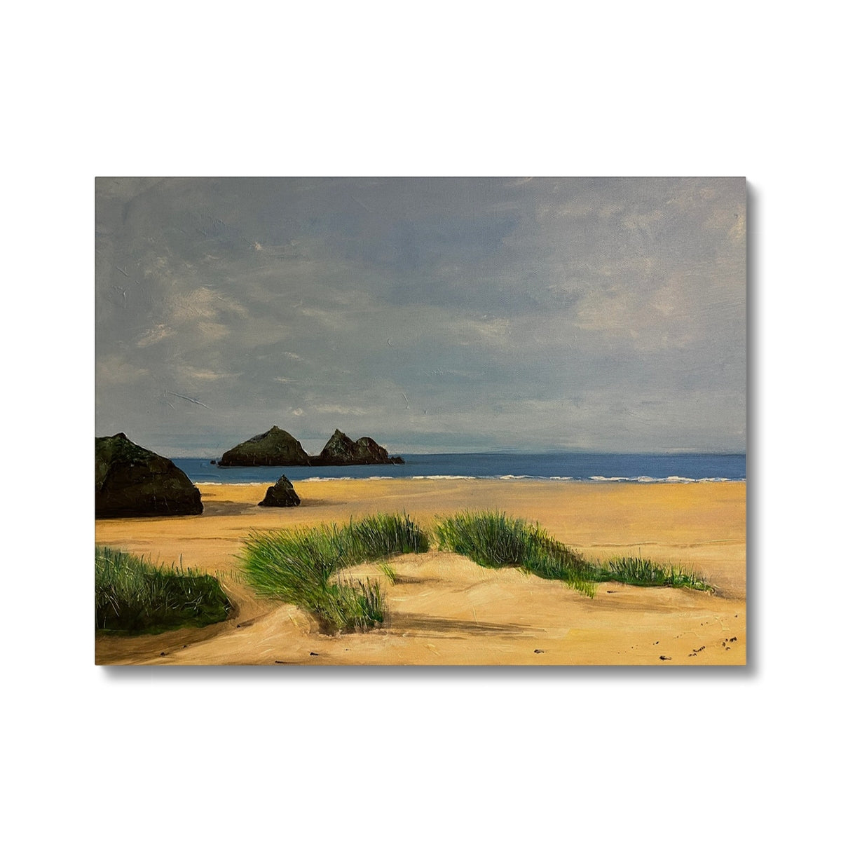 Holywell Bay Cornwall Painting | Canvas From Scotland