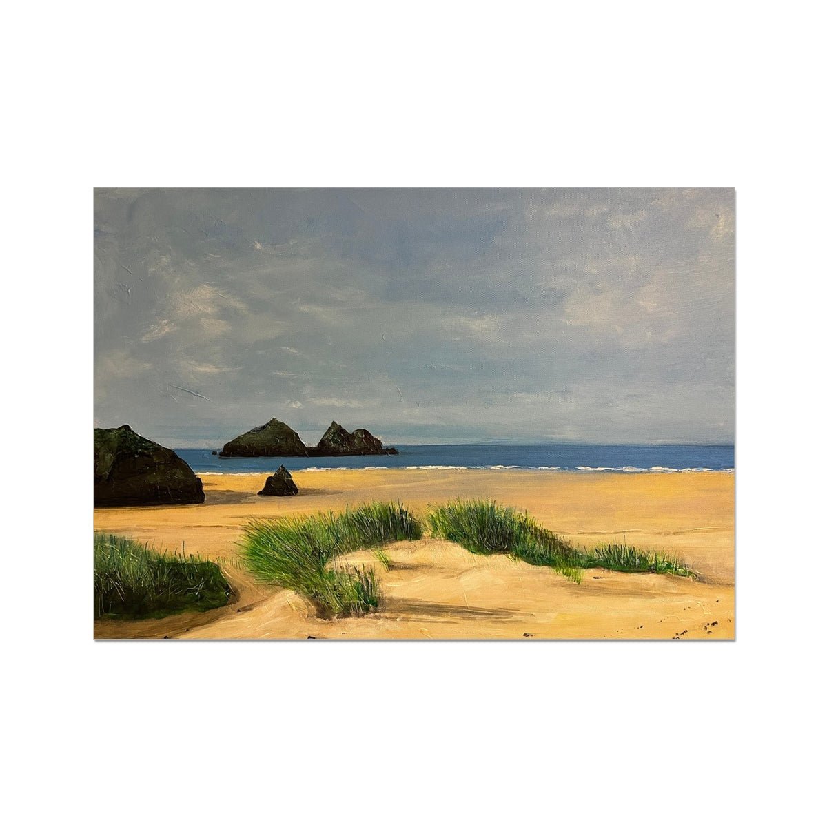 Holywell Bay Cornwall Painting | Fine Art Prints From Scotland