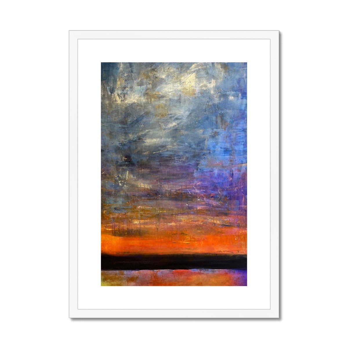 Horizon Dreams Abstract Painting | Framed & Mounted Prints From Scotland