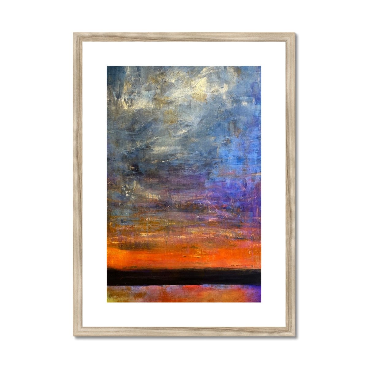 Horizon Dreams Abstract Painting | Framed & Mounted Prints From Scotland