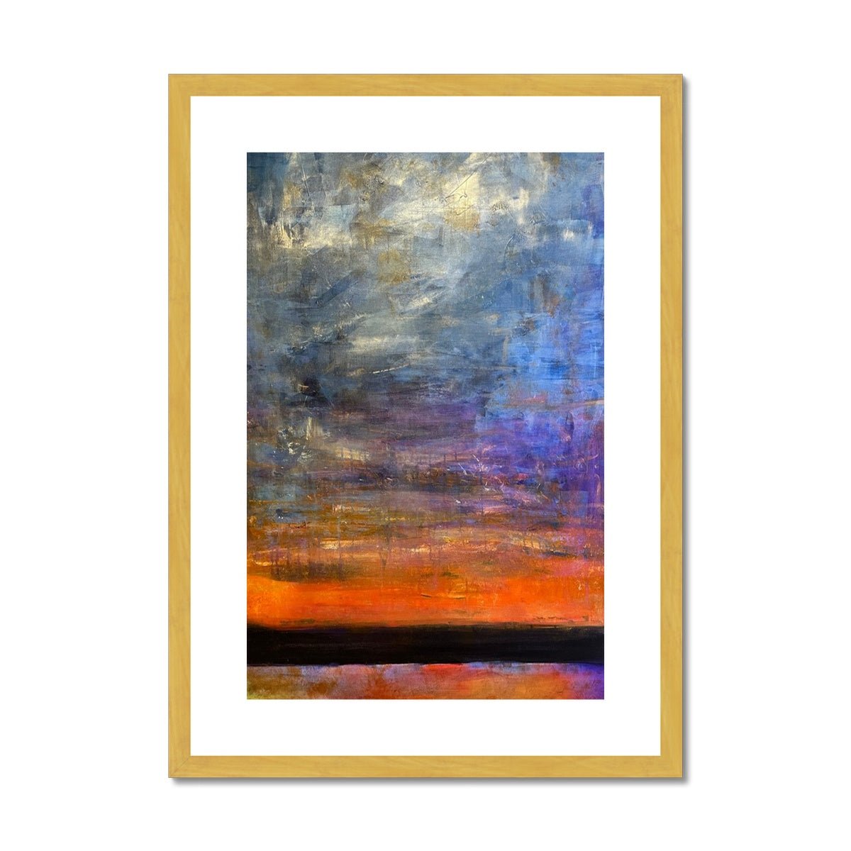 Horizon Dreams Abstract Painting | Antique Framed & Mounted Prints From Scotland