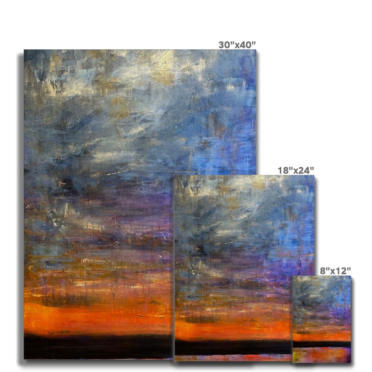 Horizon Dreams Abstract Painting | Canvas Prints From Scotland