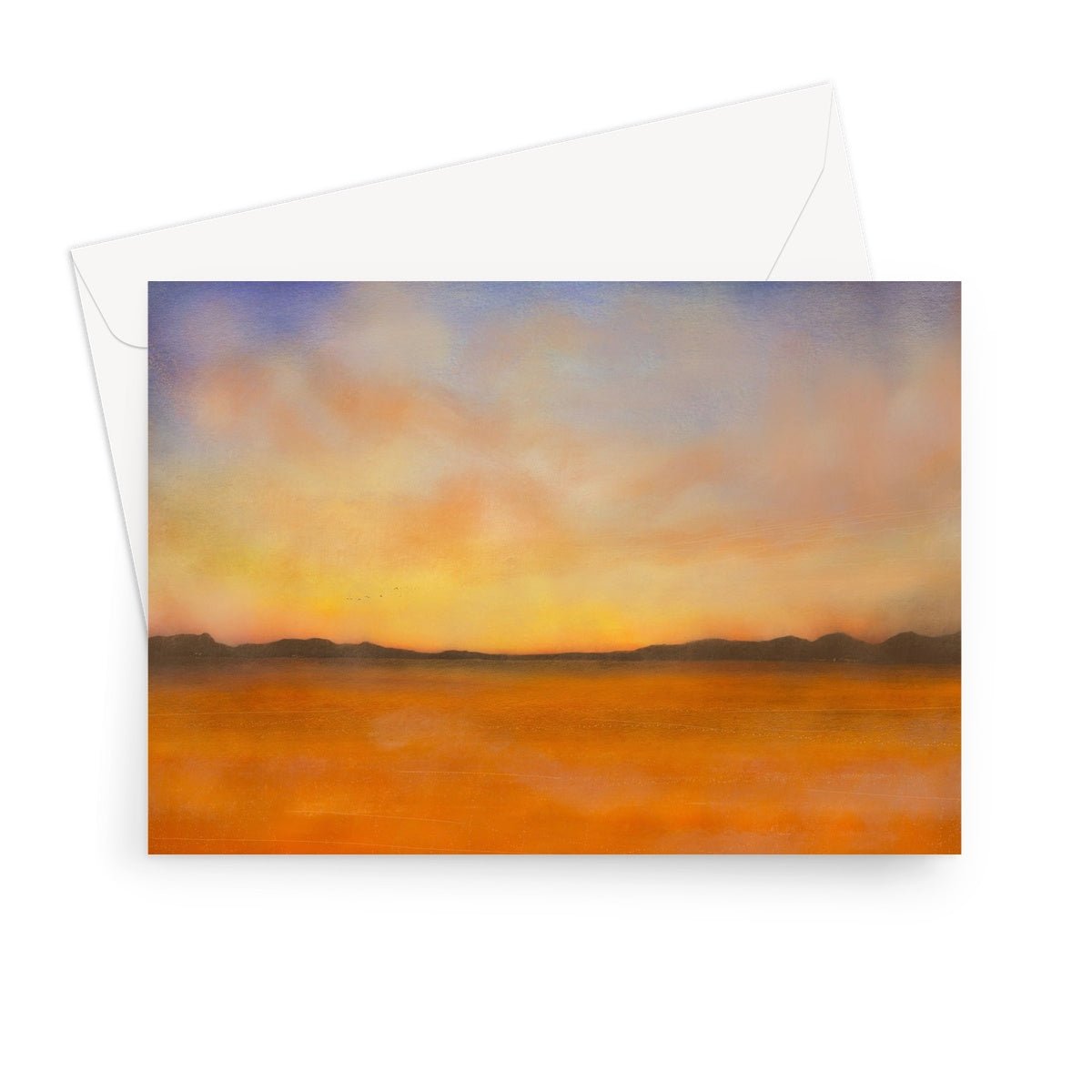 Islay Dawn Art Gifts Greeting Card-Greetings Cards-Hebridean Islands Art Gallery-7"x5"-1 Card-Paintings, Prints, Homeware, Art Gifts From Scotland By Scottish Artist Kevin Hunter
