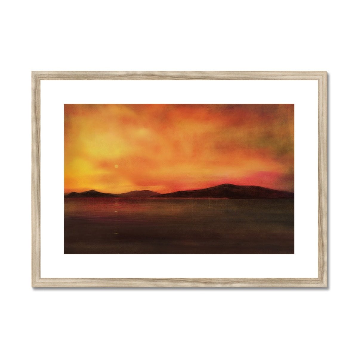 Isle Of Harris Sunset Painting | Framed &amp; Mounted Prints From Scotland