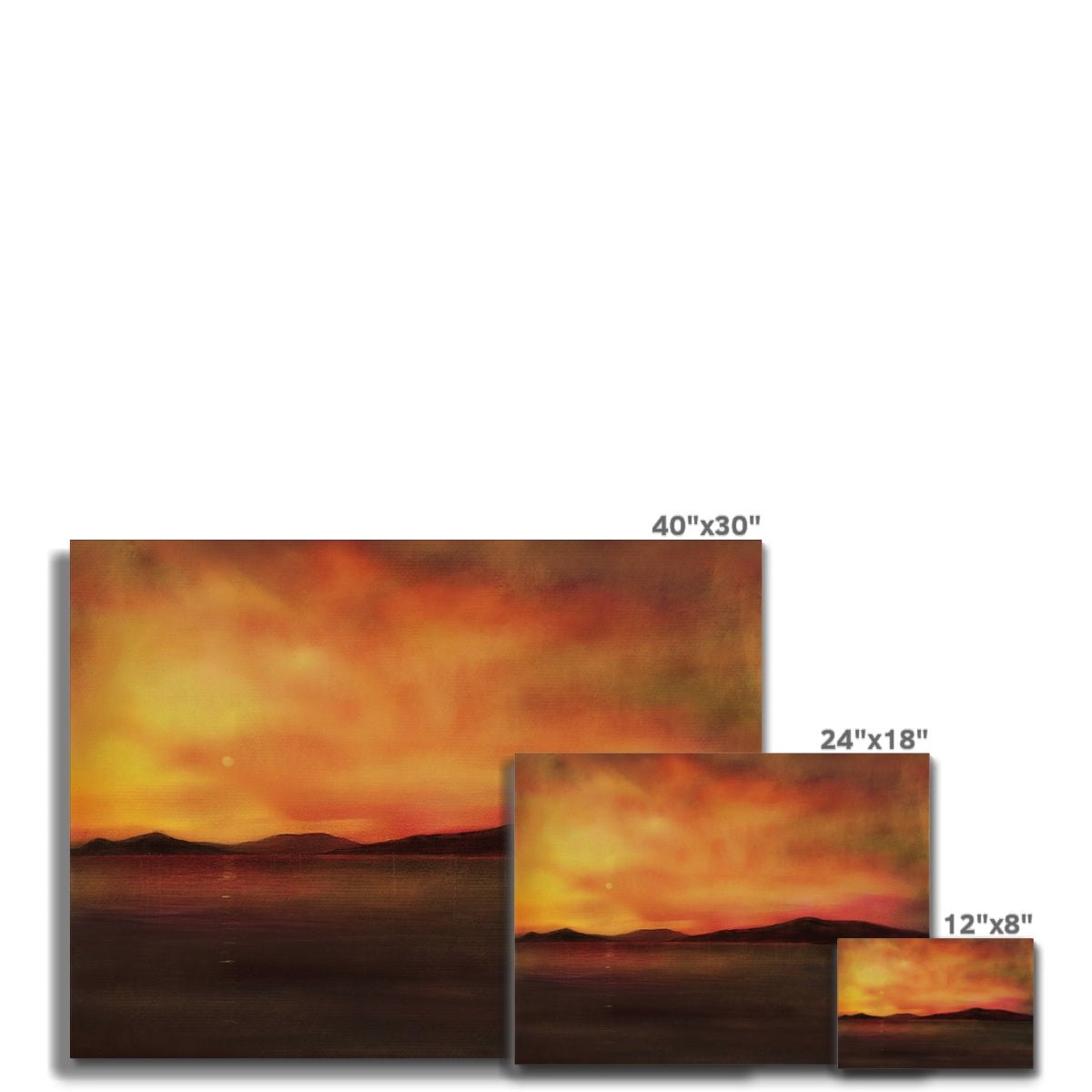 Isle Of Harris Sunset Painting | Canvas From Scotland