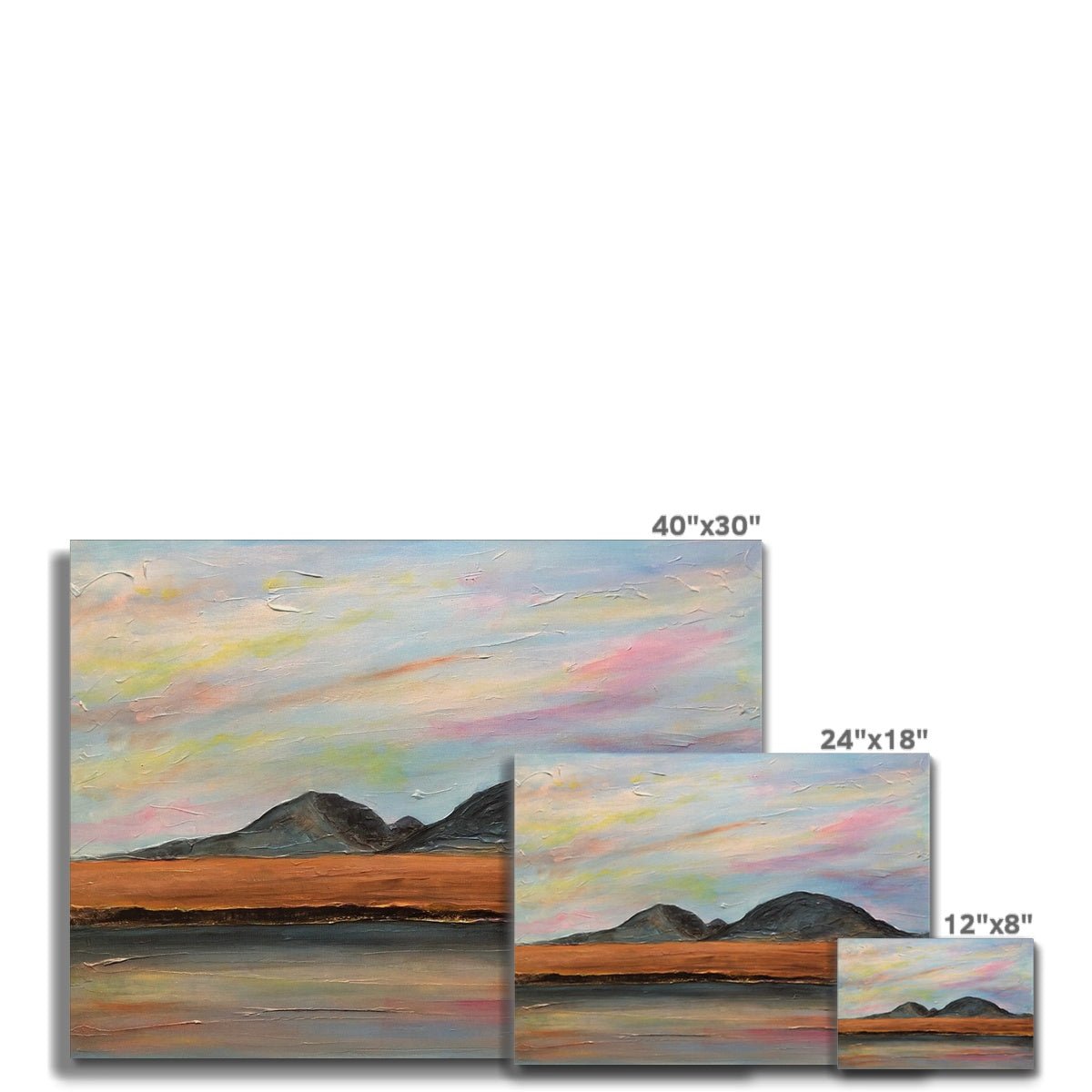 Jura Dawn Painting | Canvas From Scotland