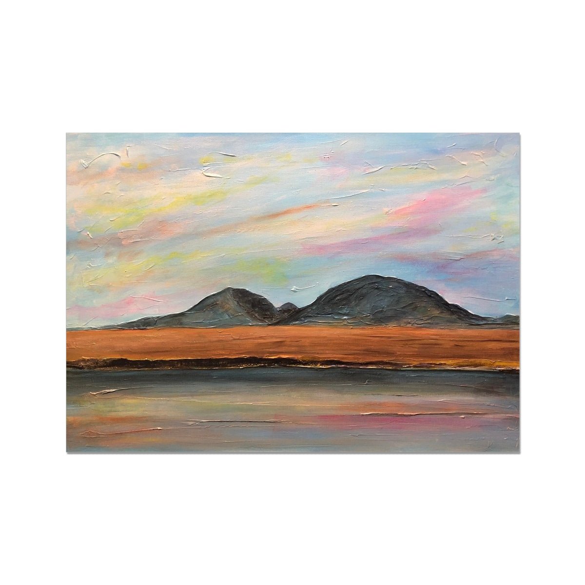 Jura Dawn Painting | Signed Art Prints From Scotland | By Scottish Artist Hunter